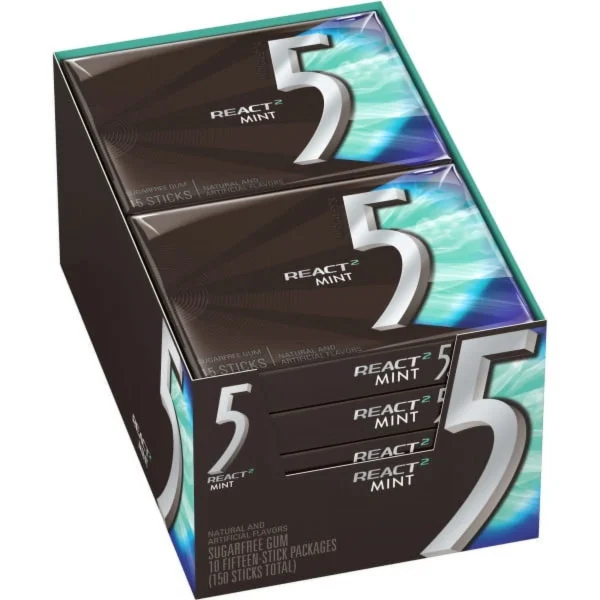 5Gum React2 Mint 10ct