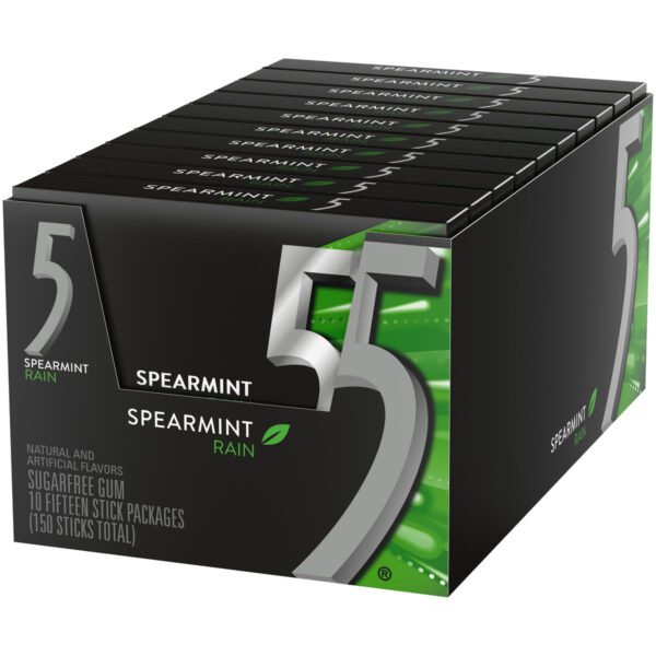 5Gum Spearmint Rain 10ct