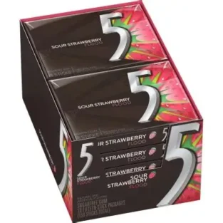 5Gum Strawberry 10ct/15pc