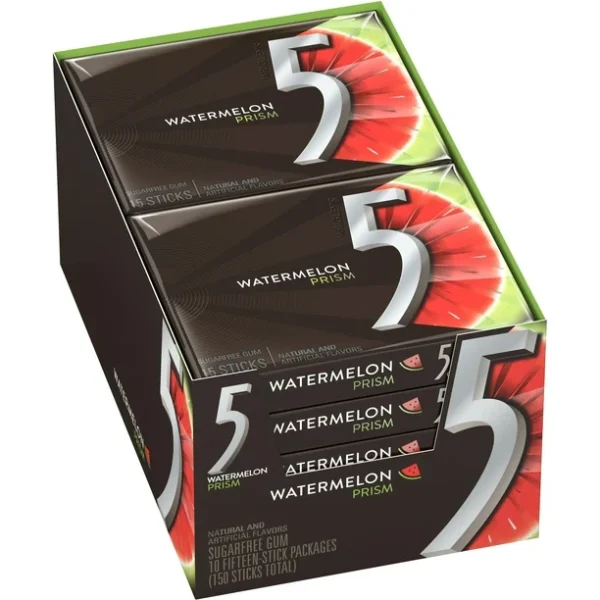 5Gum Watermelon Prism 10ct