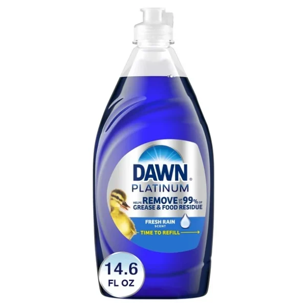 Dawn Platinum Dish Liquid Soap Fresh Rain 14.6oz