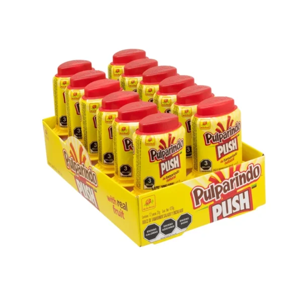 De la Rosa Pulparindo Push Tamarindo, 12ct
