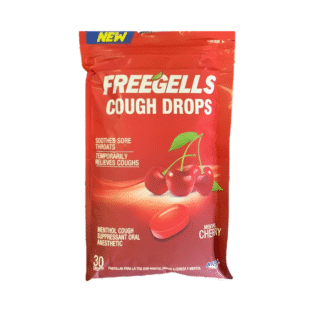 Freegells Cough Drops Cherry 30pc/9ct