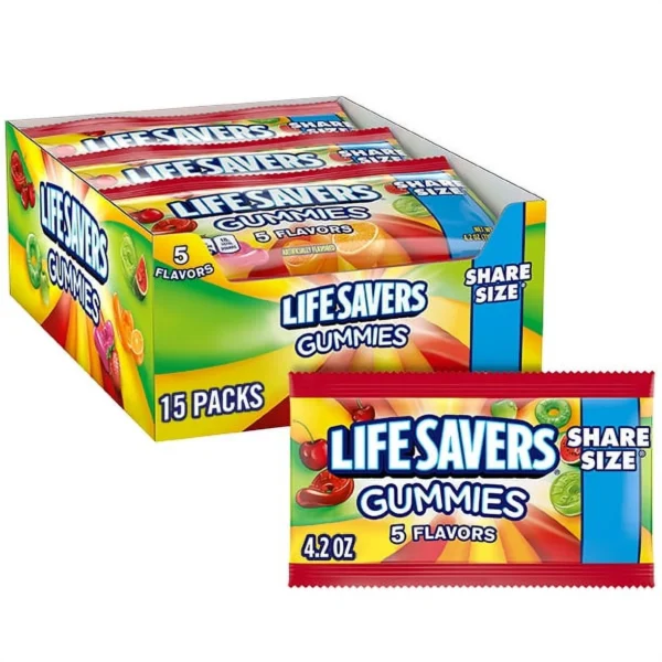 Lifesavers Gummies 5 Flavors Share Size 15ct