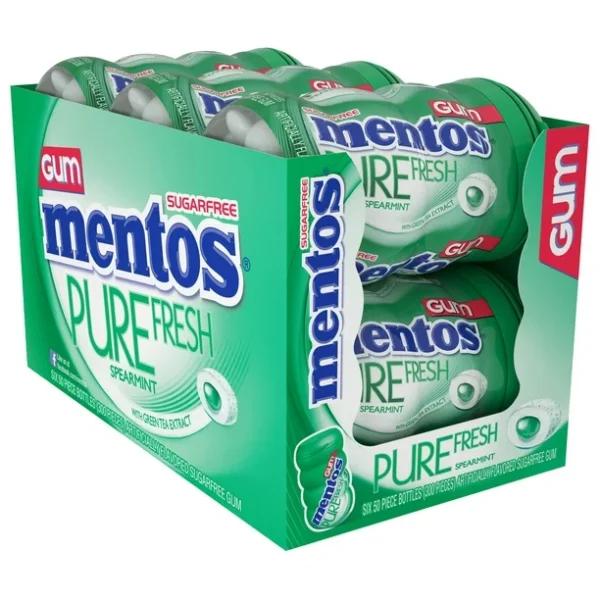Mentos Gum Spearmint 6ct/50ct