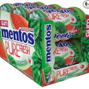 Mentos Gum Watermelon 6ct/50pc