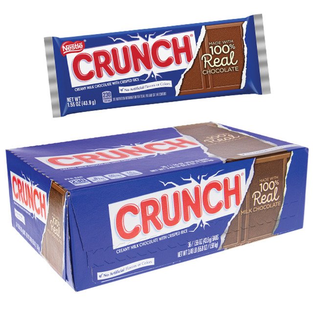Crunch Milk Chocolate Crisped Rice 36ct