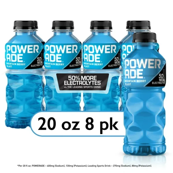 Powerade Mountain Berry Blast Sport Drink 20oz 3/8pk