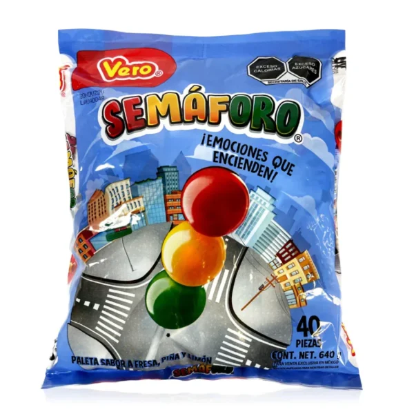 Vero Paleta Semaforo, 40ct