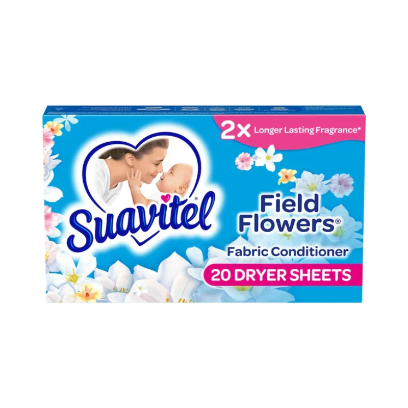 Suavitel Dryer Sheets Field Flowers 20ct/15pc