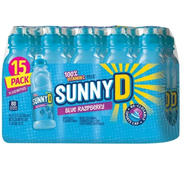SunnyD Blue Raspberry 11.3oz/15pk