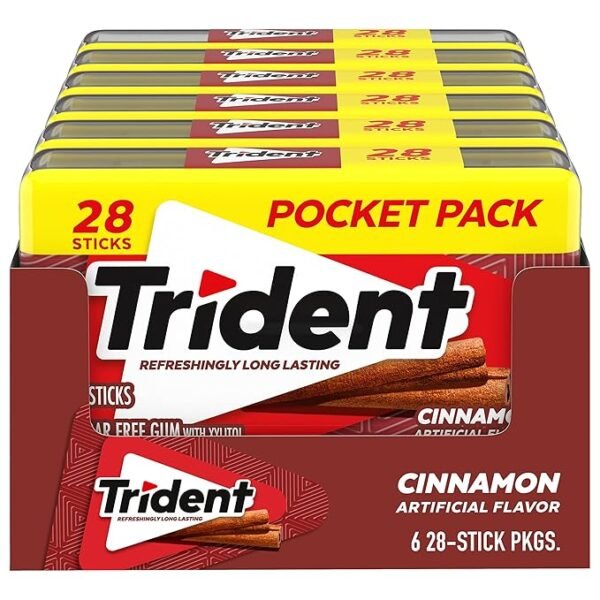 Trident Cinnamon Gum 6ct/28pcs