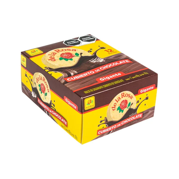 De la Rosa Mazapan con Chocolate Gigante, 12ct