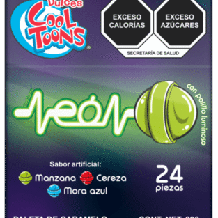Cool Toons Neon Assorted Pops 24ct