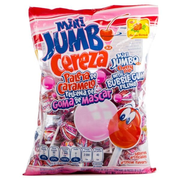 De la Rosa Paleta Mini Cereza, 50ct