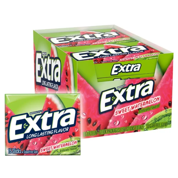 Extra Sweet Watermelon Gum 10ct