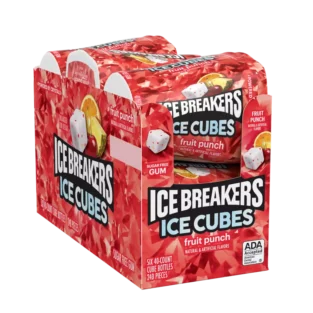 Ice Breakers Gum Fruit Punch, 6ct
