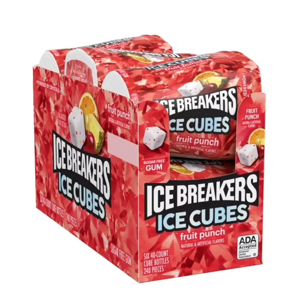 Ice Breakers Gum Fruit Punch, 6ct