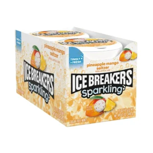 Ice Breakers Mints Pineapple Mango Seltzer, 8ct