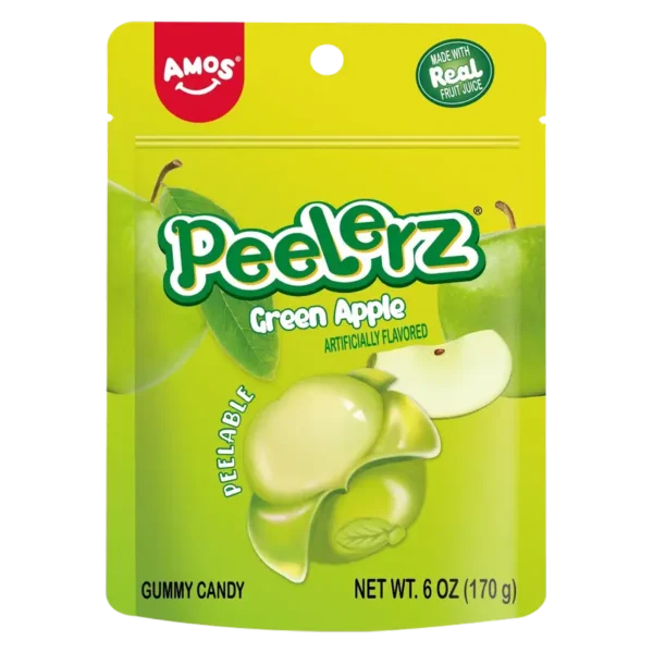Amos Peelerz Gummy Green Apple 6oz
