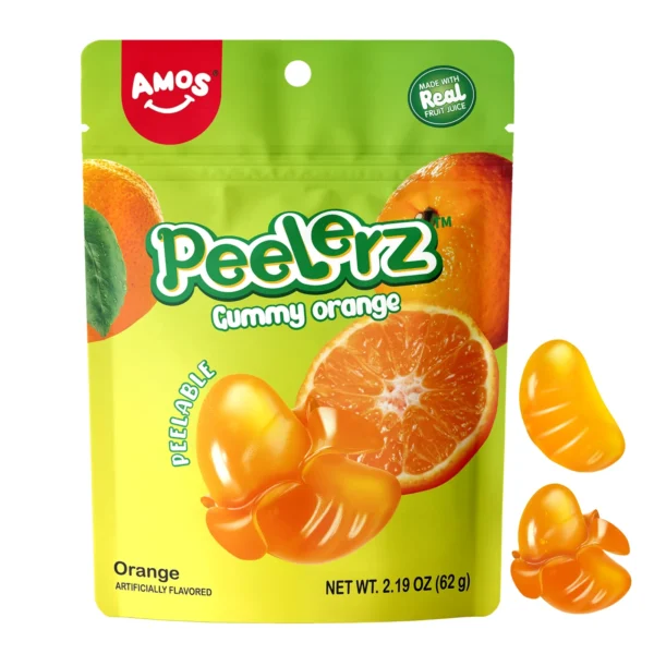Amos Peelerz Gummy Orange 6oz