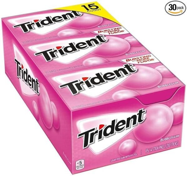 Trident Bubble Gum 15ct