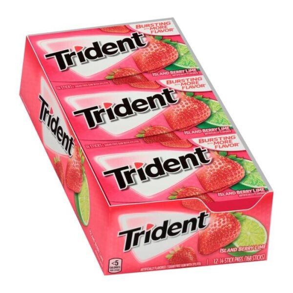 Trident Island Berry Lime Gum 12ct