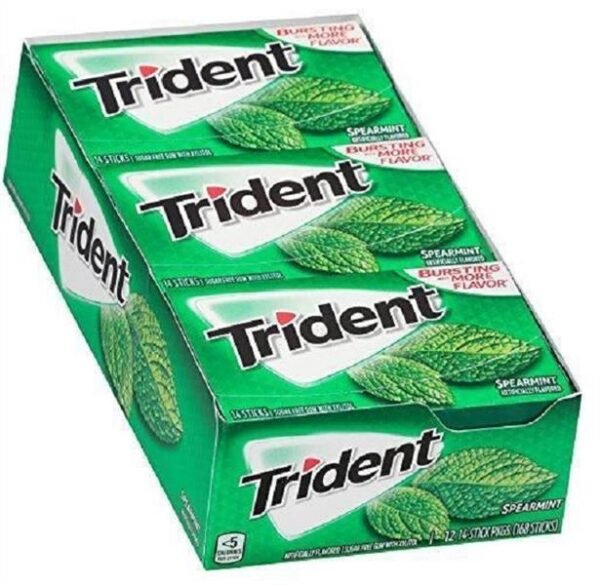 Trident Spearmint Gum 12ct