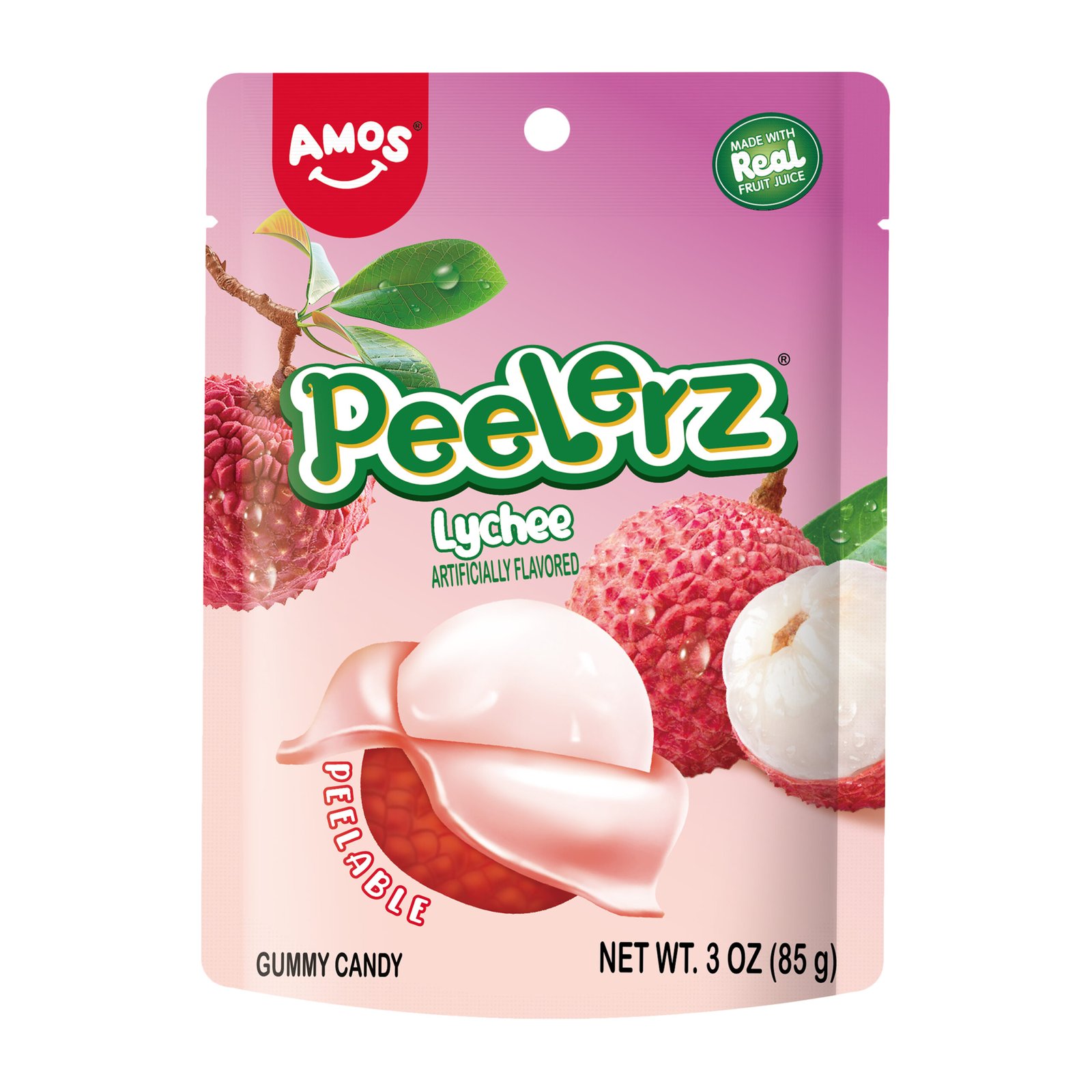Amos Peelerz Lychee 3oz/24pk