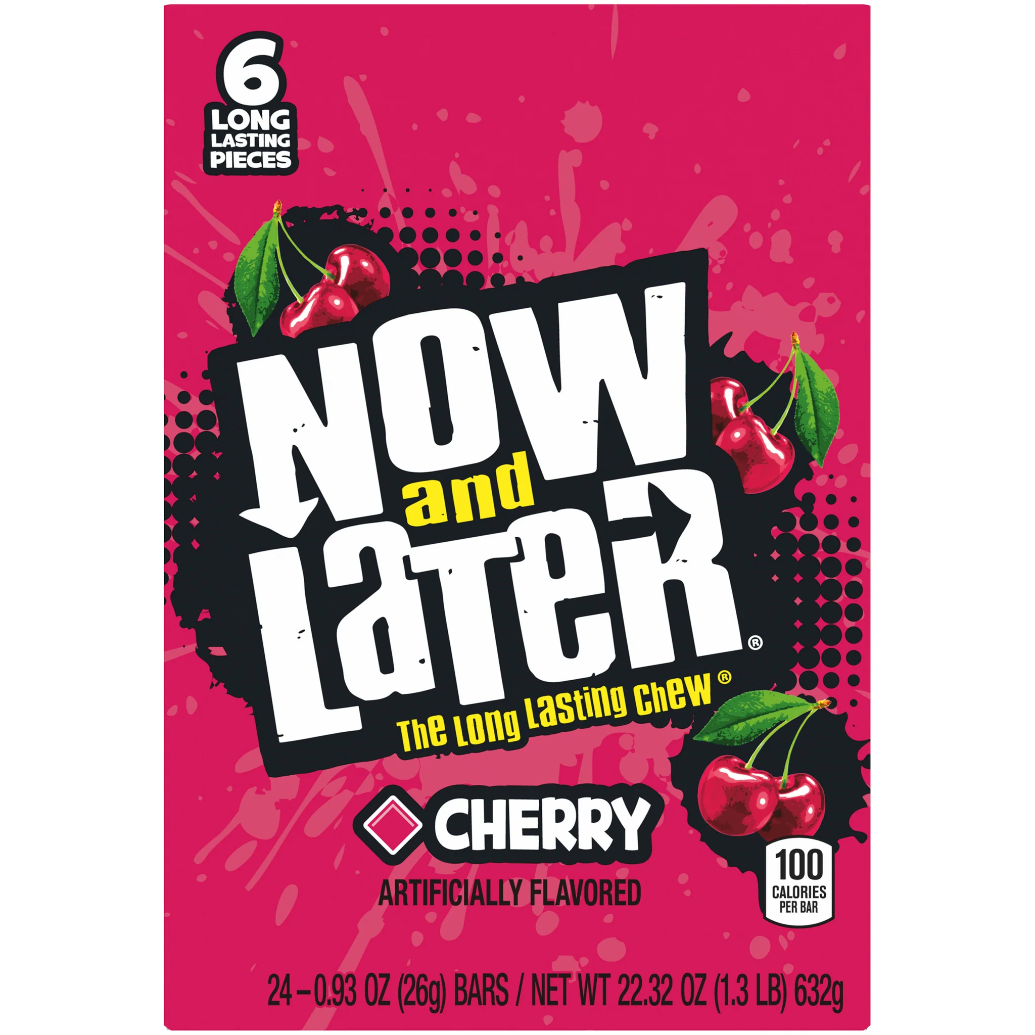Now and Later Cherry Chewy Candy 24ct