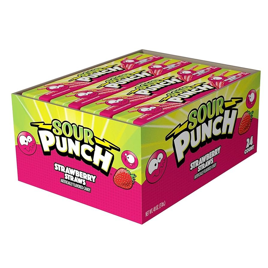Sour Punch Strawberry Straws 24ct