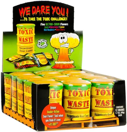 Toxic Waste Drum Nuclear 12ct