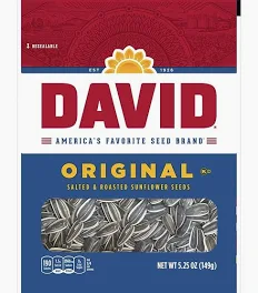 David jumbo sunflower seed 5.25oz/12pk