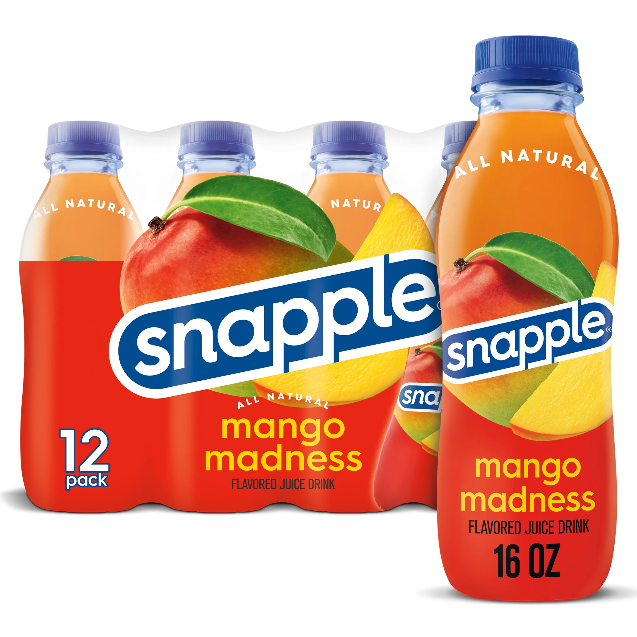 Snapple Mango 12/16oz