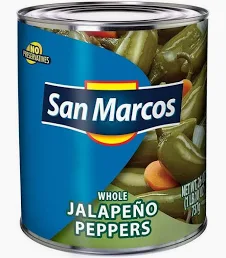 San Marcos whole jalapenos peppers 12pk/26oz