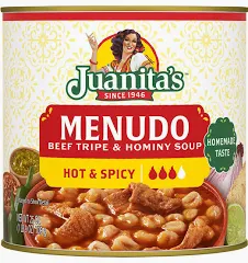 Juanita’s Hot & Spicy Menudo, 25oz/ 12pk