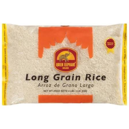 Queen Elephant Long Grain Rice 4lb/10
