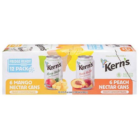 kern’s mango and peach 11.5 oz/12pk