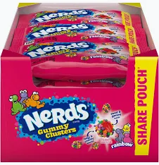 Nerds Gummy Clusters Rainbow , 3 oz., 12 pk